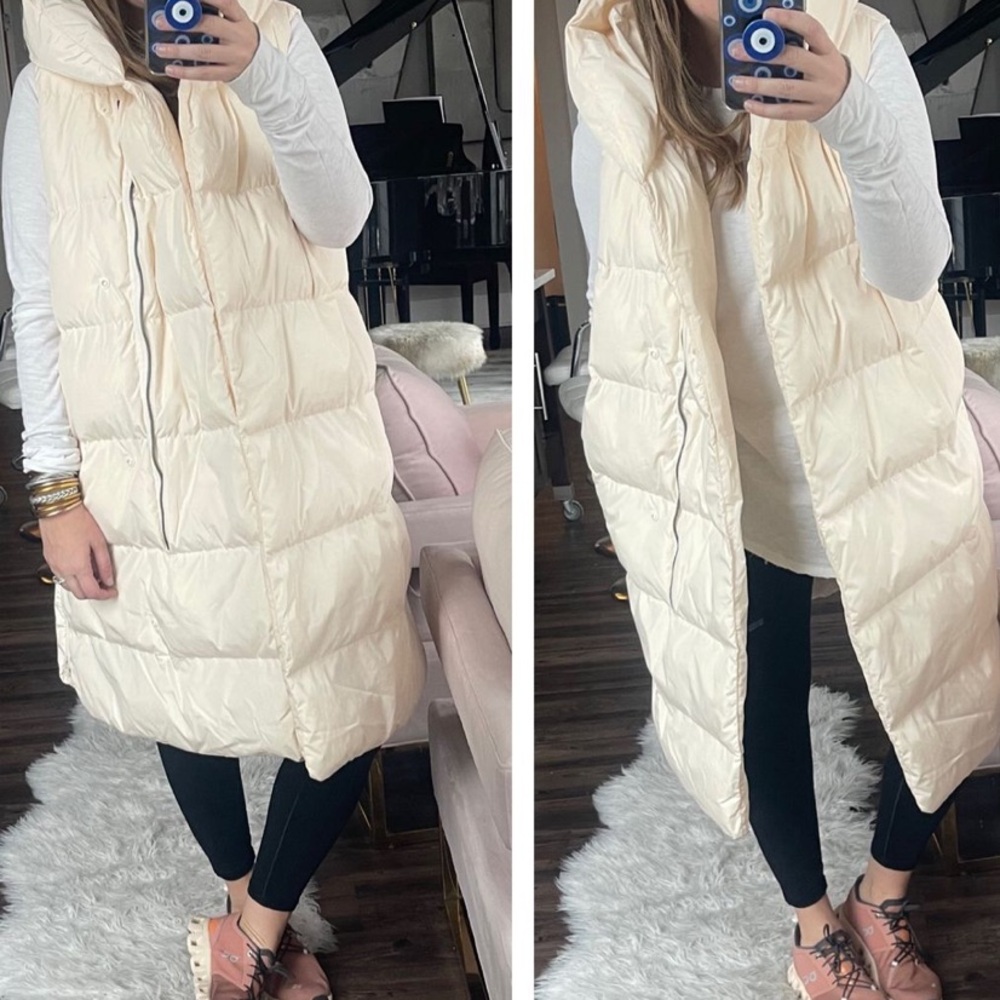Calls cream vest puffer